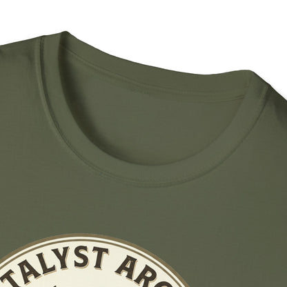 Catalyst Archery T-Shirt — Vintage Deer & Mountain Archery Logo