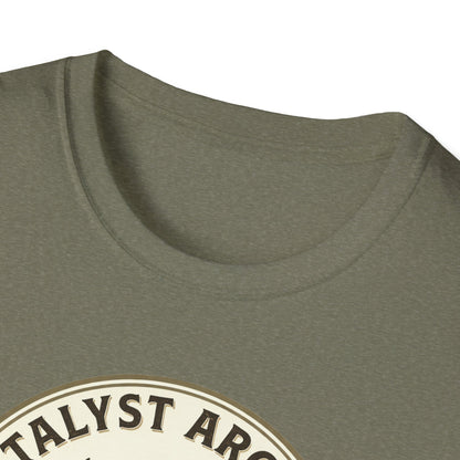 Catalyst Archery T-Shirt — Vintage Deer & Mountain Archery Logo